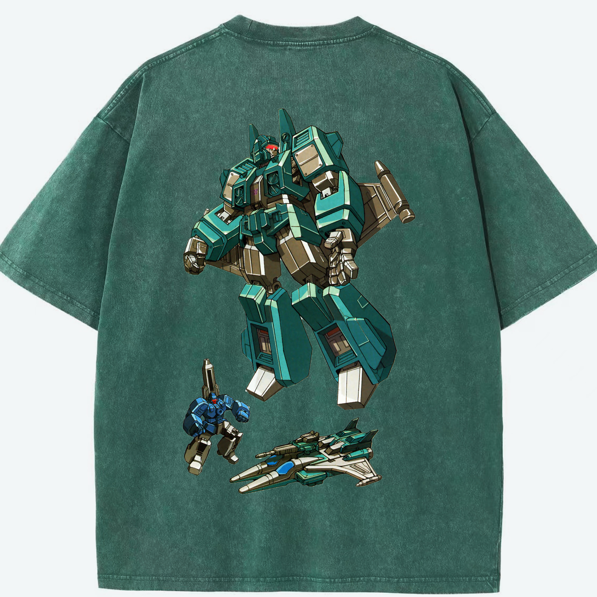 （画像用）  綿100% ヴィンテージ風 半袖Tシャツ（背面プリント）
